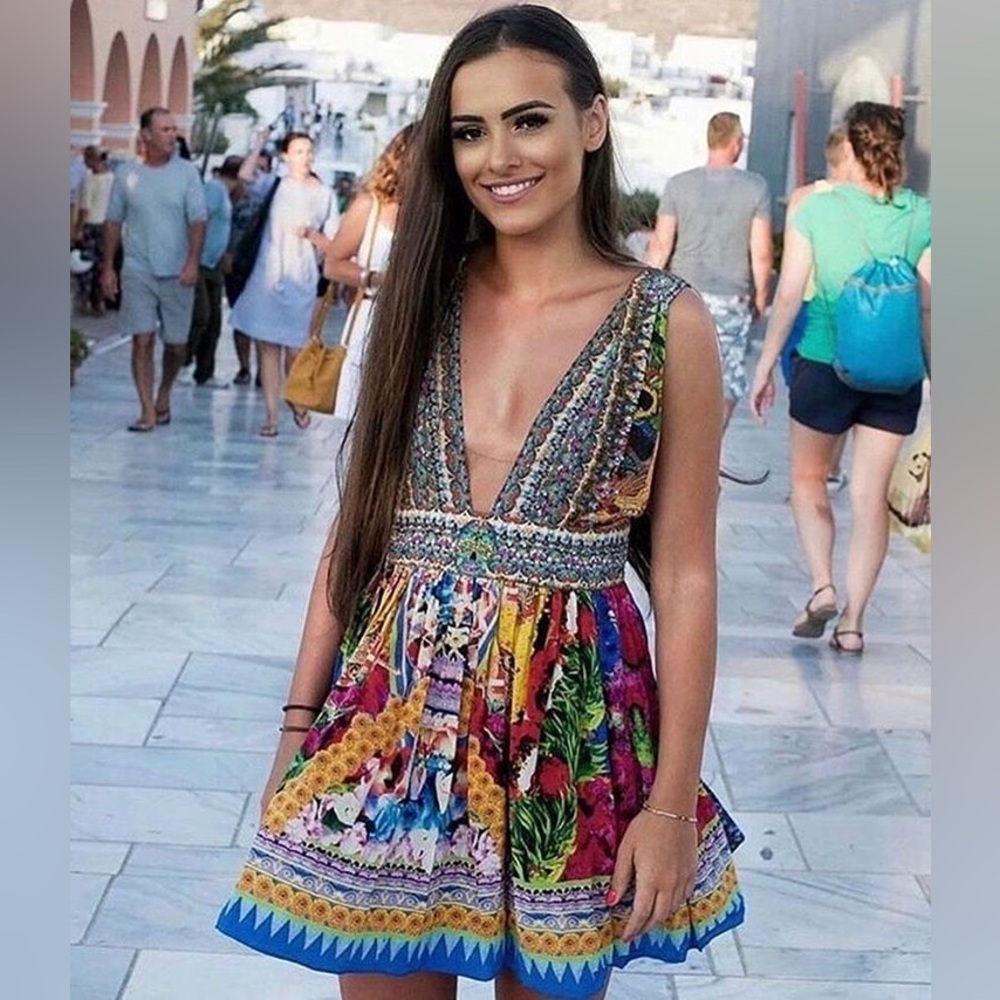 Camilla Franks Flower of 400 Lives Silk Embellished Dress Luxe Party NWT